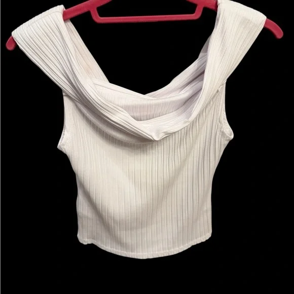Madewell White Ribbed Tank Top - Picture 2 of 5